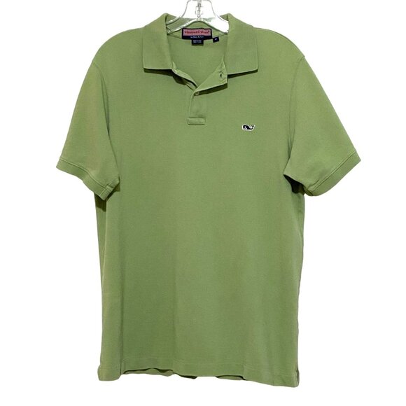 Vineyard Vines Shep & Ian Polo Shirt M Green Casual Preppy Coastal School - Picture 1 of 4